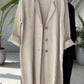 Women's Coat Style Long Shirt 3-Pcs Set