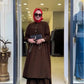 Women's Long Shirt & Loose Trouser Set CT600