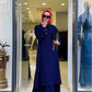 Women's Long Shirt & Loose Trouser Set CT600