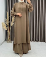 Women's Long Shirt & Loose Trouser Set CT600