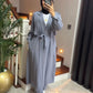Women's Coat Style Long Shirt & Trouser Set