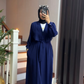 Women's Coat Style Long Shirt & Trouser Set